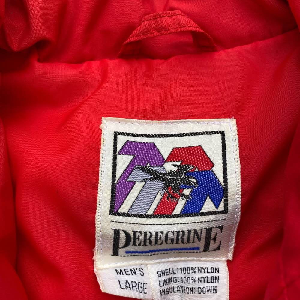 🏔️🎿 VTG SKI  Peregrine Sun Valley Red Nylon Full Zip Men’s SZ XL - Picture 8 of 8